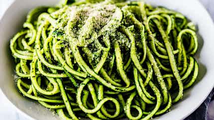 Diabetic-friendly Zucchini Noodles With Pesto