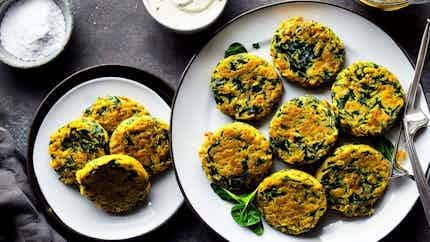 Fang Spinach And Plantain Fritters