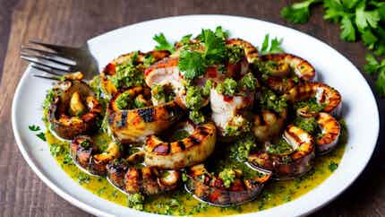 Fehmarn Island Fiesta: Grilled Octopus With Chimichurri Sauce