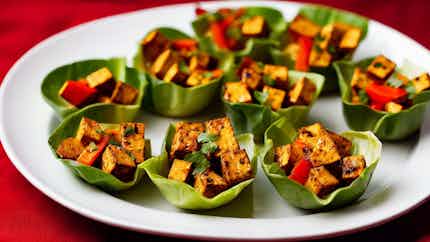 Five-spice Tofu And Vegetable Lettuce Cups