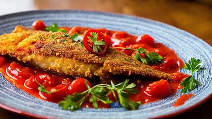 Fried Fish with Spicy Tomato Sauce (Samak Bil-Tomato)
