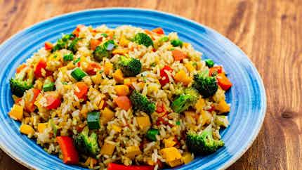 Fried Rice with Mixed Vegetables (Riz sauté aux légumes)