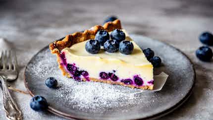 Frisian Blueberry and Almond Tart (Fryske Blauwe Bessen en Amelân Taart)