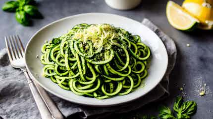 Gluten-free Zucchini Noodles With Pesto