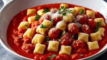 Gnocchetti Sardi Al Pomodoro (sardinian Semolina Gnocchi With Tomato Sauce)