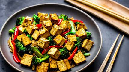 Gong Bao Spiced Tofu Stir-Fry (宫保麻辣豆腐炒)
