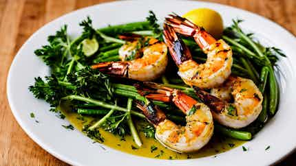 Gower's Lemon And Herb Grilled Prawns