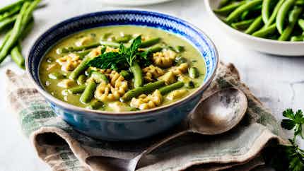 Green Bean Soup With Mettwurst And Dumplings (bouneschlupp Mat Mettwurscht An Kniddelen)