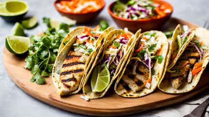 Grilled Tilapia In Tortillas With Spicy Slaw (grilled Tilapia Tacos)