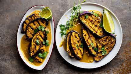 Gulai (spicy Grilled Eggplant)