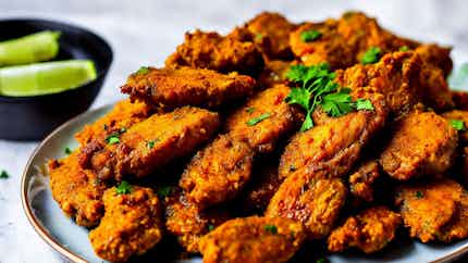 Gyathuk Ko Masu Pakora (sikkimese Style Spicy Chicken Wings)