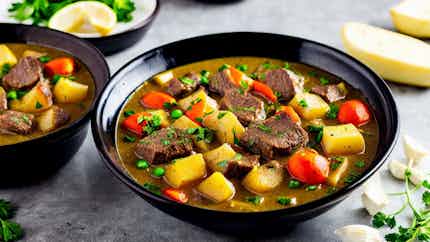 Hazaragi Beef and Potato Stew (Qorma-e Gosht-o-Alu)
