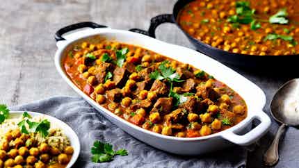 Hazaragi Spiced Lamb and Chickpea Curry (Qorma-e Gosht-o-Chana)