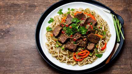Hmong-inspired Spicy Beef Noodles