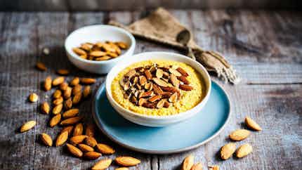 Hsou (algerian Semolina Porridge With Dates And Almonds)