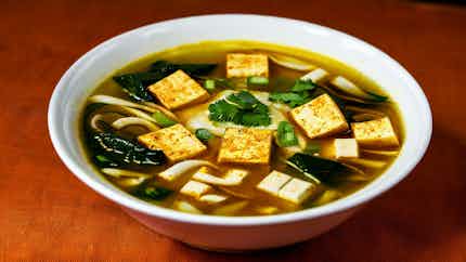 Htamin Jin (spicy Shan Tofu Soup)