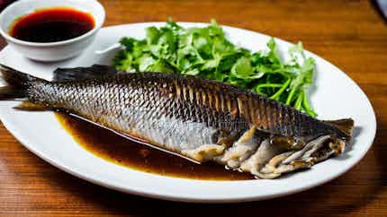 Ikan Tim Kecap (steamed Fish With Soy Sauce)