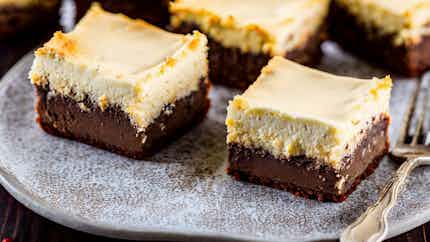 Irish Cream Cheesecake Brownies