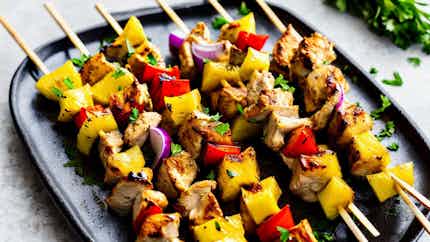 Island-style Chicken And Pineapple Skewers