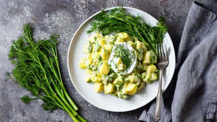 Jersey Jersey Royal Potato Salad With Dill Dressing