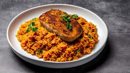 Jollof Rice With Smoked Fish
