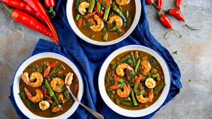 Kalalou Ak Crevette (haitian Style Shrimp And Okra Stew)