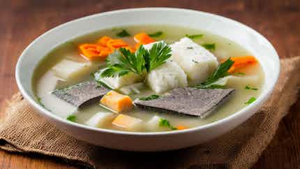 Kalo (taro) And Fish Soup