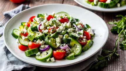 Keto Greek Salad With Feta