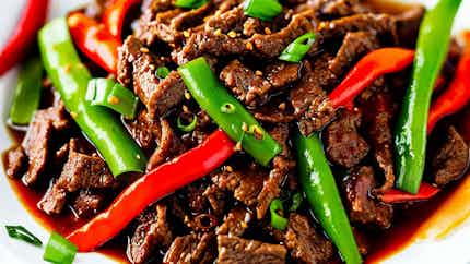 La Xiang Niu Rou Si (stir-fried Shredded Beef With Chili)
