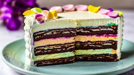 Layered Cake (kek Lapis Rainbow)