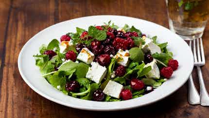 Lingonberry and Goat Cheese Salad (Lingonbär- och Getostsallad)