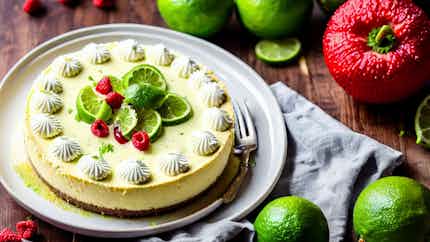 Lolo Lime Chiisikeki (coconut And Lime Cheesecake)