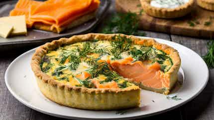 Lough Neagh Smoked Salmon And Dill Quiche
