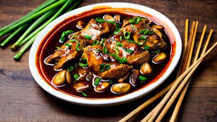 Lu Ji Zhu (braised Chicken With Chestnuts)