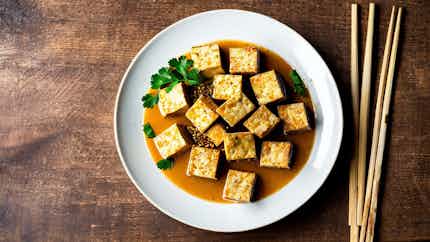 Ma Qian Doufu (crunchy Manchu Sesame Tofu)