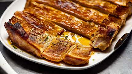 Madrid's Golden Crispy Pork Belly