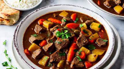 Makbous (sudanese Spiced Lamb And Vegetable Stew)
