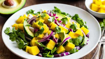 Mango And Avocado Salad With Lime Dressing