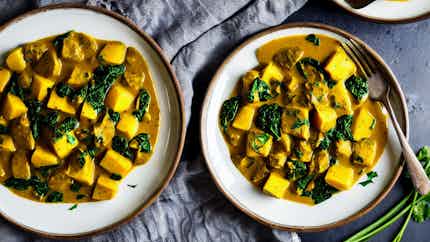 Mauritian Spinach And Potato Curry