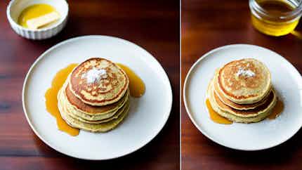 Millet Pancakes with Honey Butter (Tô)