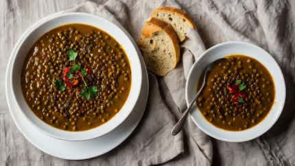 Misir Kik Alicha (ethiopian Spiced Lentil And Mushroom Soup)