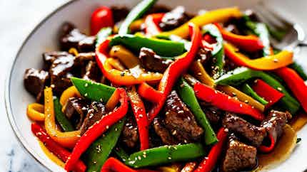 Mongolian Beef and Bell Pepper Stir-Fry (Говьтай гурилтай хуушуур)