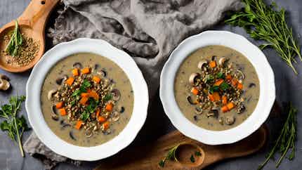 Mordovian Buckwheat And Mushroom Soup