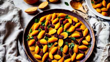 Moroccan Tagine With Apricots And Almonds
