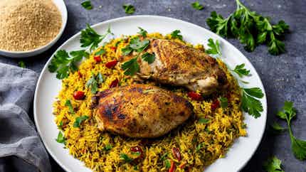 Mujaddara Bil Djej (syrian Spiced Rice With Chicken)