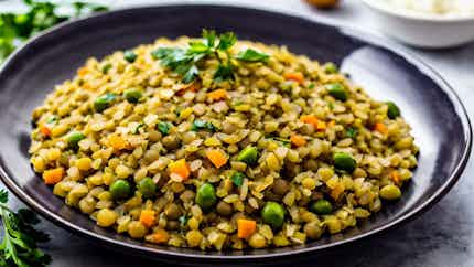 Mujaddara (lebanese Lentil And Rice Pilaf)
