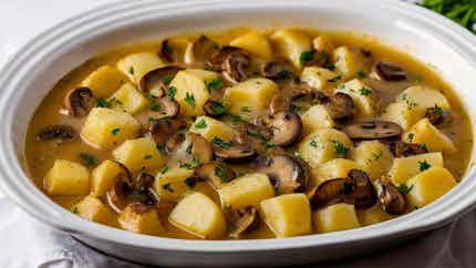 Mushroom and Potato Casserole (Grybų ir bulvių troškinys)