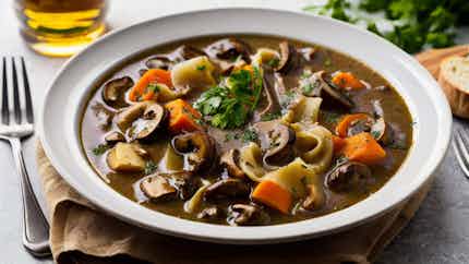 Mushroom and Sauerkraut Stew (Grybų ir raugintų kopūstų troškinys)