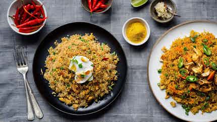 Nasi Goreng Ikan Asin (fried Rice With Salted Fish)