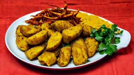 Ngari Aloo Fry (manipuri Style Fermented Fish Fry)